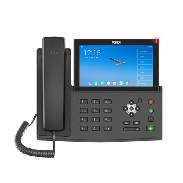 Fanvil - Android 9.0OS IP phone, 7'' Color TouchScreen, 20SIP Lines, 112DSS Keys, Built-in BT & WiFi