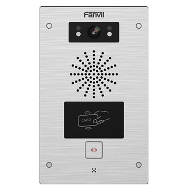 Fanvil - SIP Video Door Phone, 3 way door opening, PoE, IP65 & IK10, HDVoice & RFID & RTSP, 1DSS Key