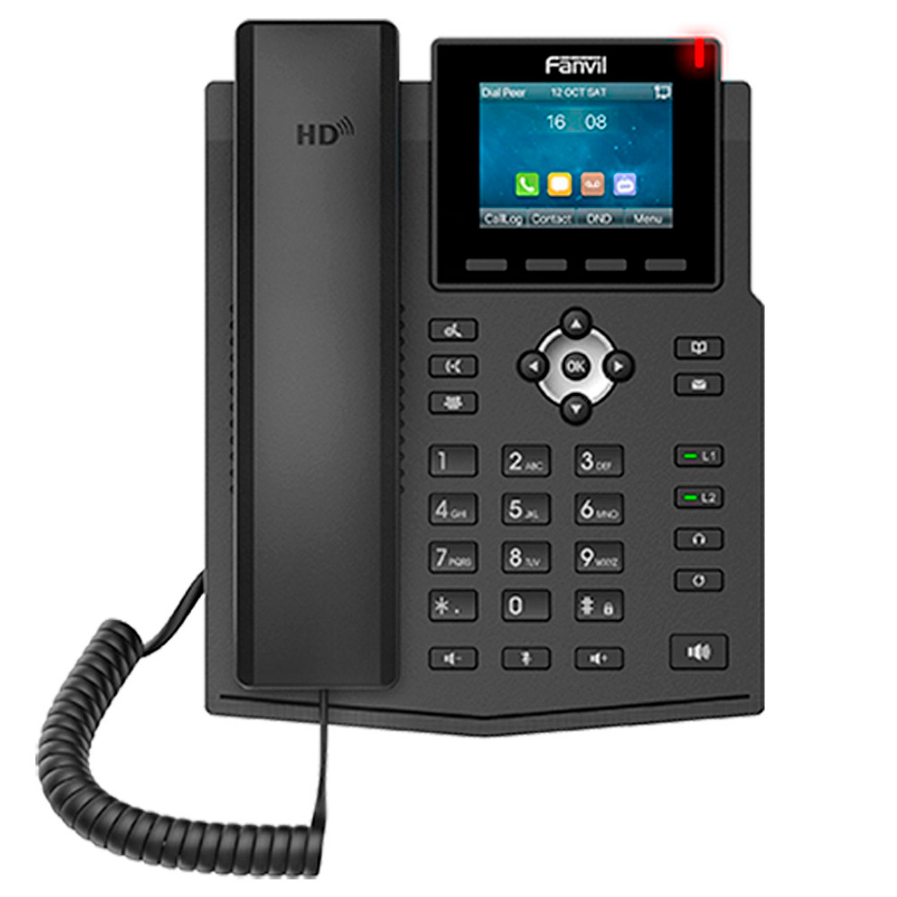 Fanvil - Entry level phone, 4 SIP Lines, Color Display,IPv4 & IPv6, POE G.722, Opus, G.726, G.723