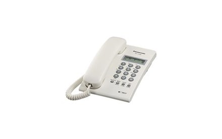 Panasonic KX-T7703X - Teléfono con cable con ID de llamadas - blanco
